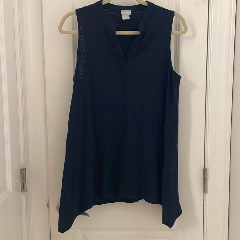 Chico’s Navy Blue Sleeveless Top